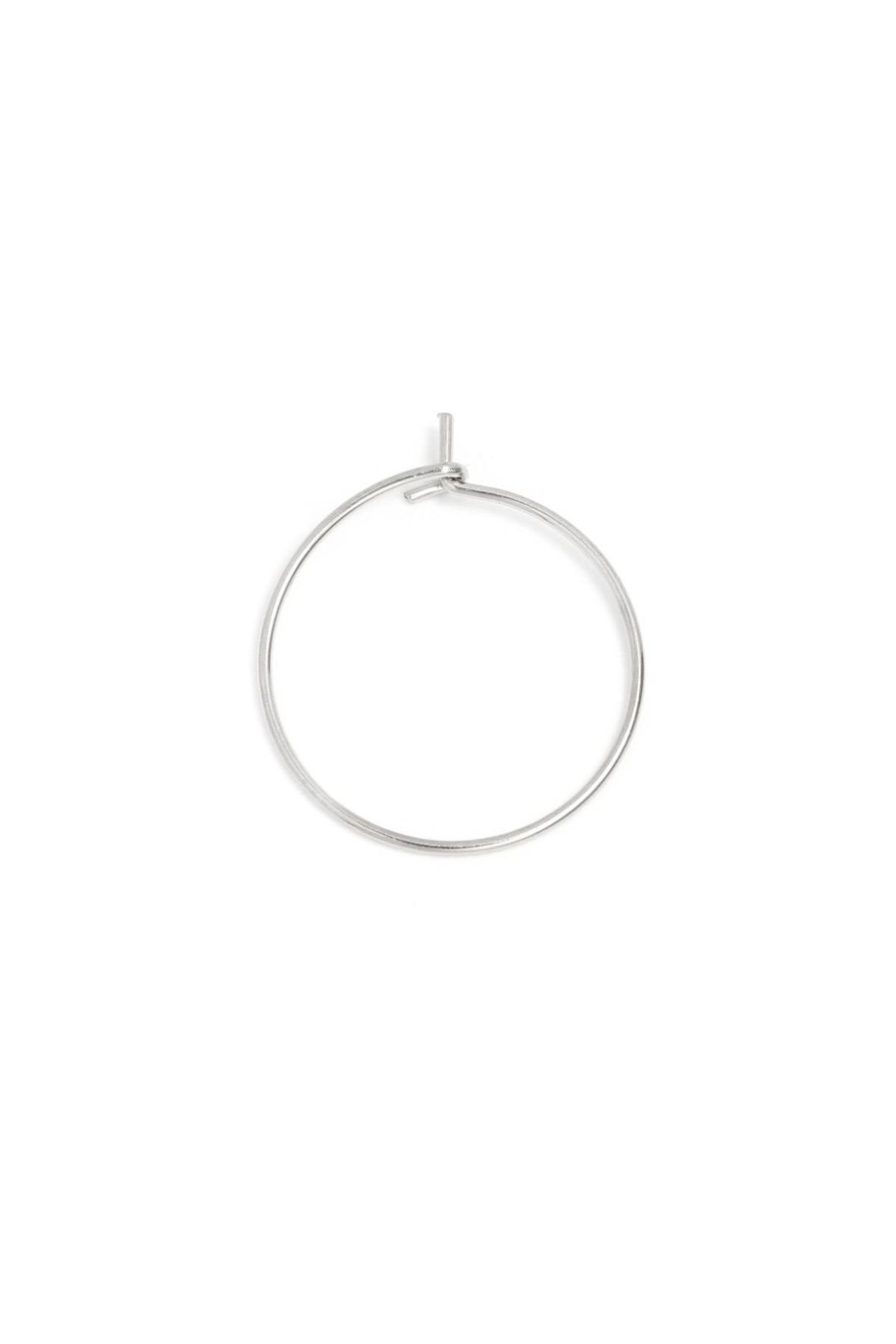 Creoles set Hoop model 3 Silver Color Stainless Steel 